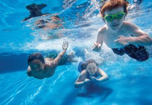 Kids Playing in a Pool