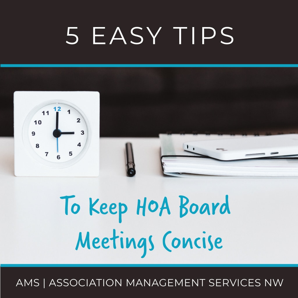 5 Easy Tips to Keep HOA Board Meetings Concise