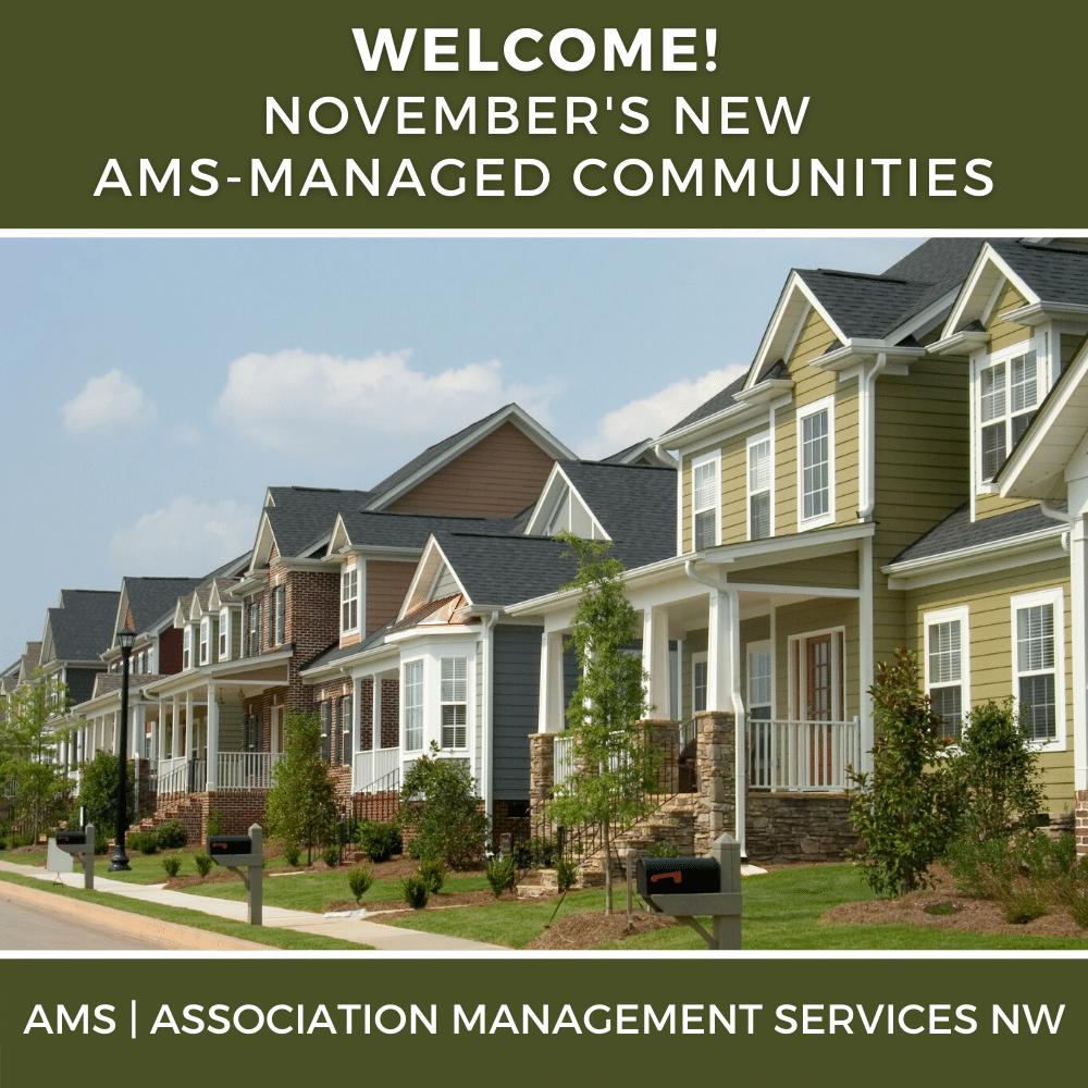 Welcome! November's New AMS-Managed Communities (1)