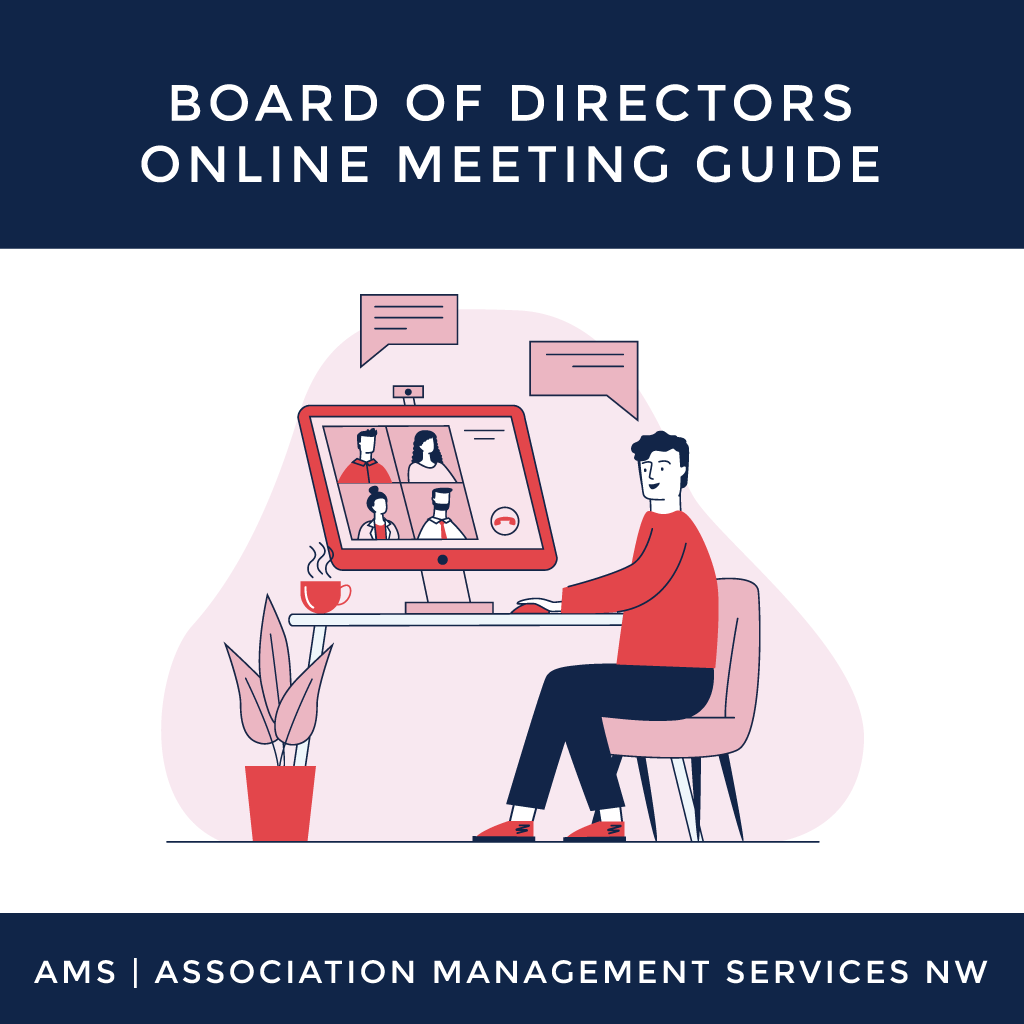 Board of Directors Online Meeting Guide Graphic